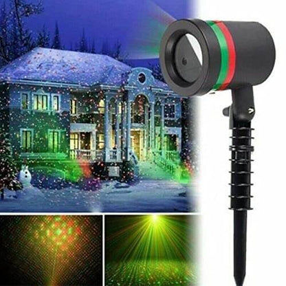 StarGlow Laser Projector Light – Red & Green Outdoor Laser Show for Home & Garden