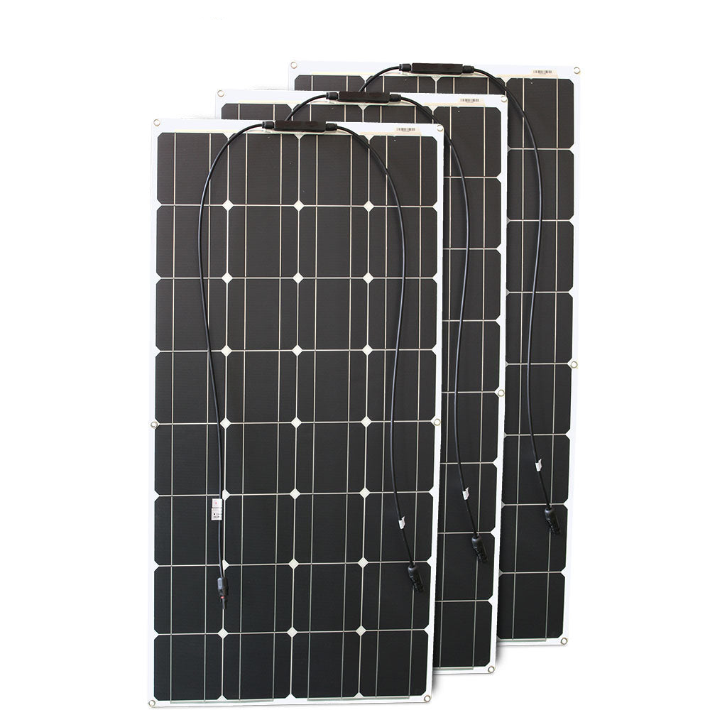 SunTech Solar Panel Kit | 100-300W Waterproof Monocrystalline System for RV & Boat – Complete Installation Set