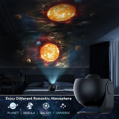 Celestial Dreams: 360° Planetarium Galaxy Projector -  Full-room Coverage