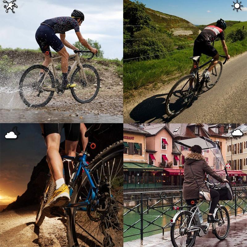 Smart Bike Tail Light – Ultra-Intelligent Brake Light with USB Rechargeable Battery & Waterproof Design