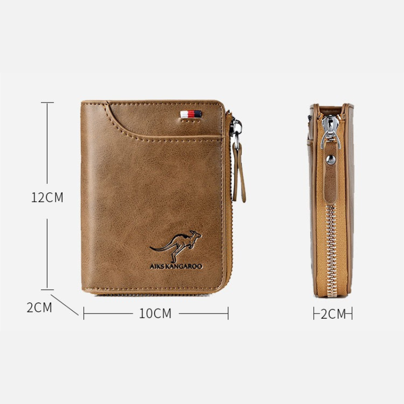 WalletPro – Men’s Genuine Leather RFID Anti-Theft Wallet