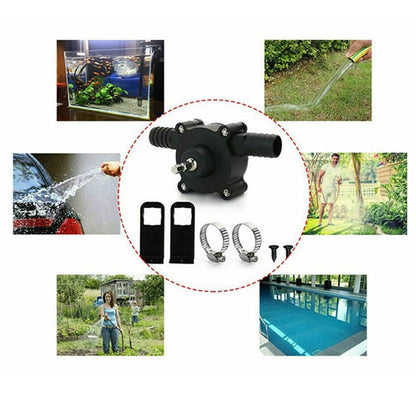 Self-Priming Transfer Pump | Fast Liquid Transfer with Electric Drill – Compact & Battery-Free
