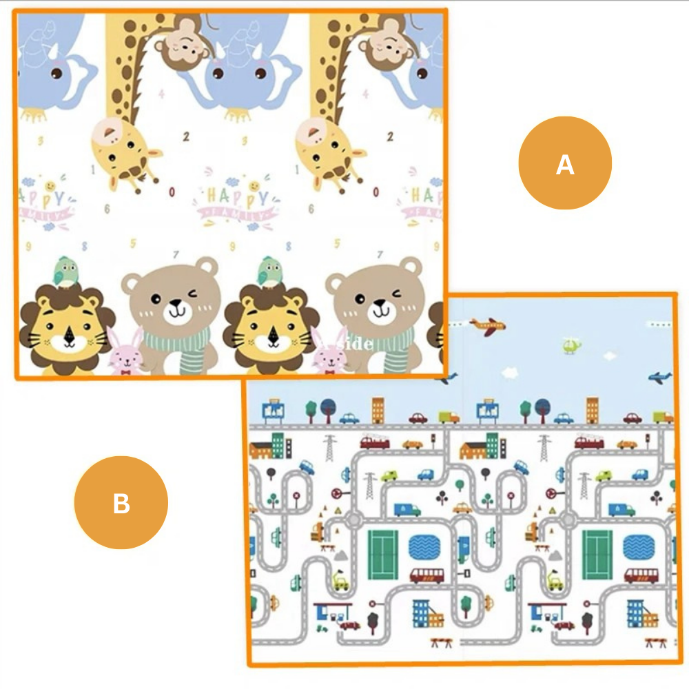 Baby Crawling Foldable Play Mat – Soft, Non-Toxic & Waterproof