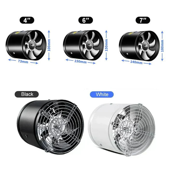 Powerful Silent Extractor Fan – High Performance Ventilation for Kitchen, Workshop & Home