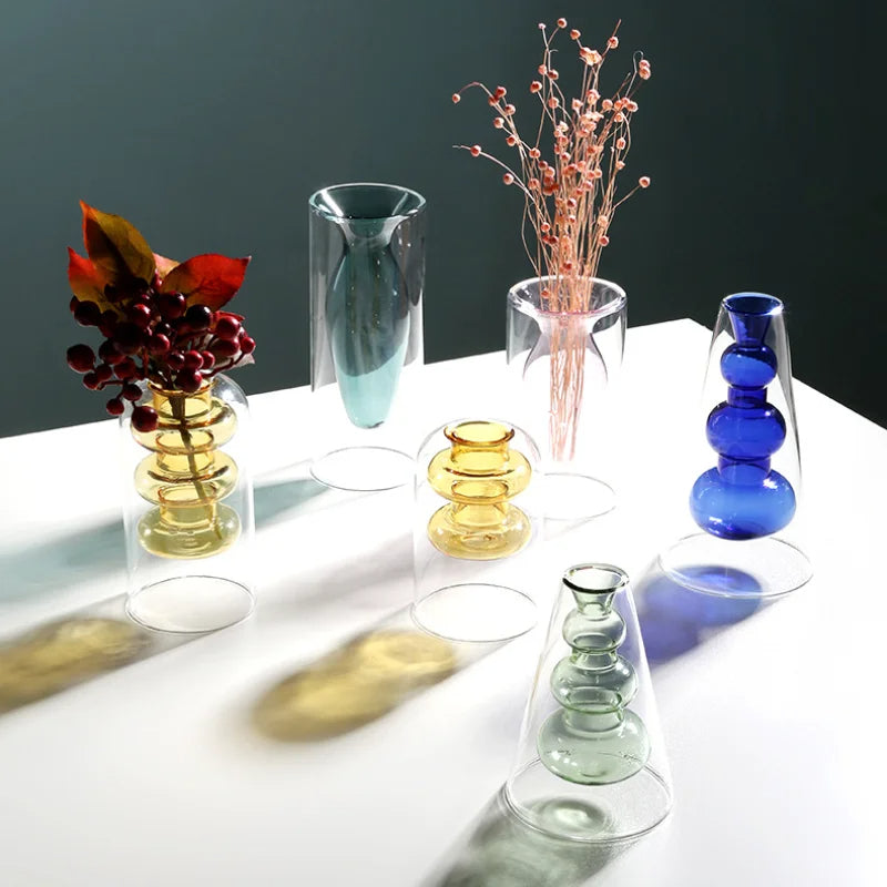 GlassBloom | Nordic Colourful Artistic Glass Vase