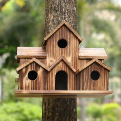 NatureNest – Stylish Handmade Wooden Birdhouse for Garden & Wildlife
