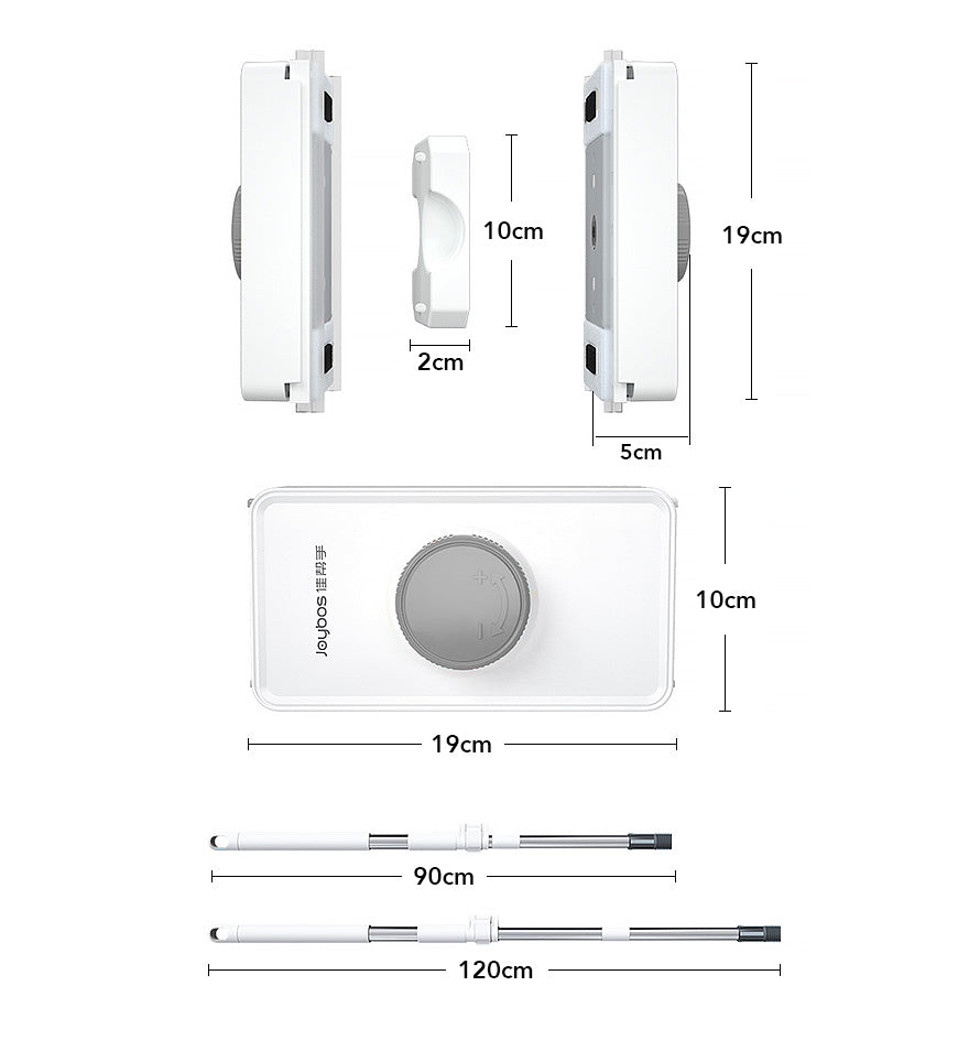 MagnaSweep – Dual-Sided Magnetic Window Cleaner with Extendable Telescopic Handle