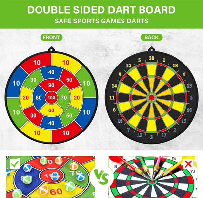 Large Double-Sided Dartboard for Kids – Play, Learn & Have Fun