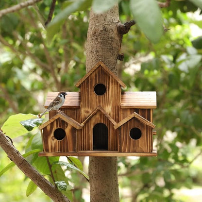 NatureNest – Stylish Handmade Wooden Birdhouse for Garden & Wildlife