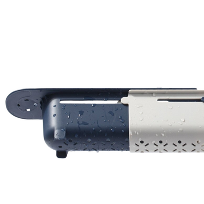 Sink Side Kitchen Organiser with Fast Drainage – Compact Dish Accessory Storage Rack