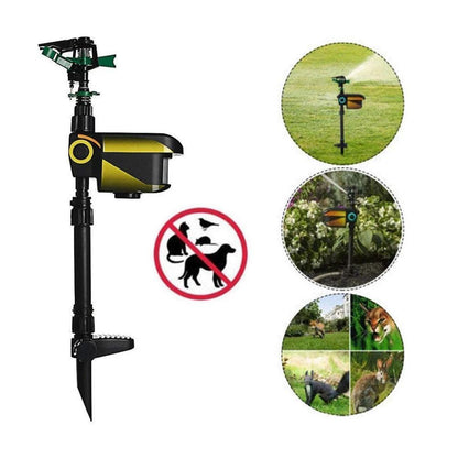 Solar Powered Motion Activated Sprinkler for Deer and Garden Pest Deterrent