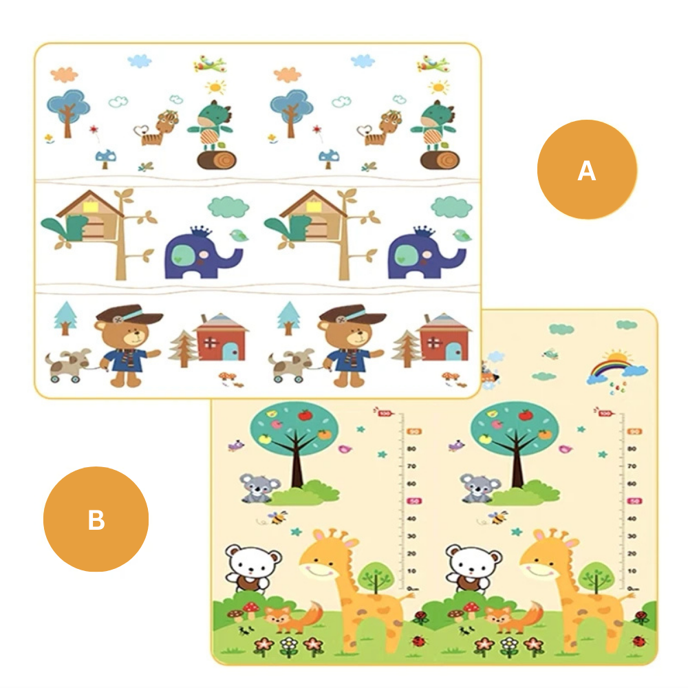 Baby Crawling Foldable Play Mat – Soft, Non-Toxic & Waterproof