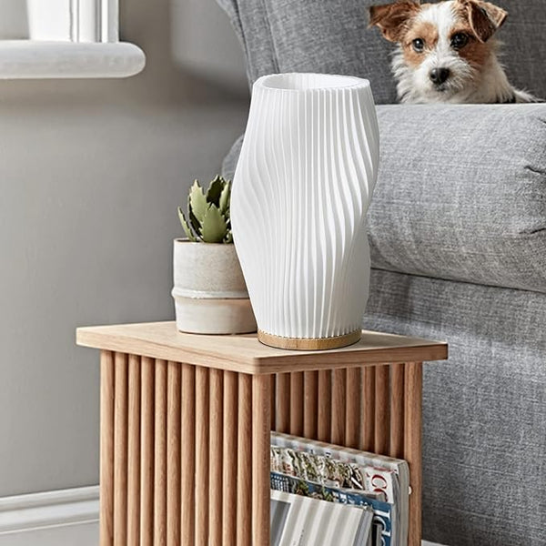Wavecrest Table Lamp – Soft Glow Designer Lamp with Dimmable Warm & Natural White Light
