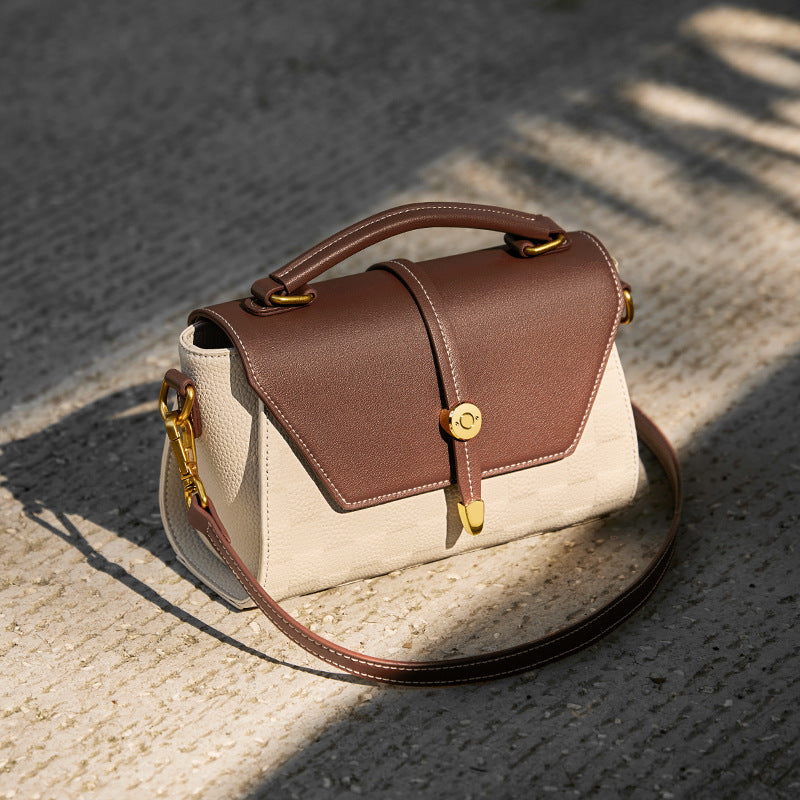 Luxury Genuine Leather Shoulder Bag – Elegant Crossbody Handbag