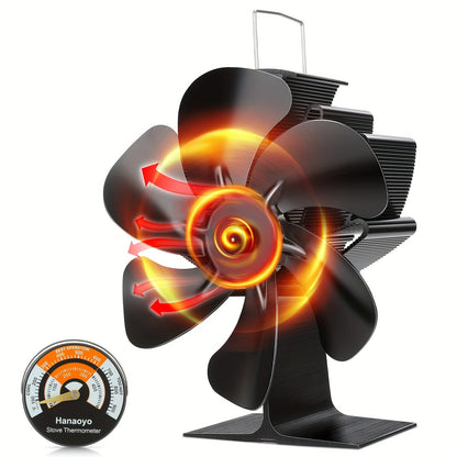 ThermoBreeze | Heat Powered Stove Fan – Silent Operation, No Electricity, Efficient Heat Distribution