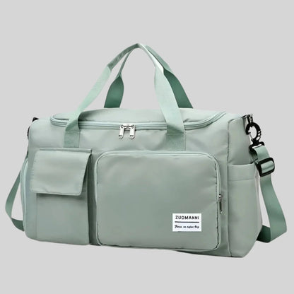 Zuomanni Waterproof Weekend Bag – Spacious Travel & Gym Holdall with Shoe Compartment