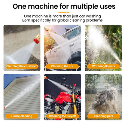 Cordless High Pressure Washer – Portable Jet Cleaner with Lithium Battery & Adjustable Nozzle