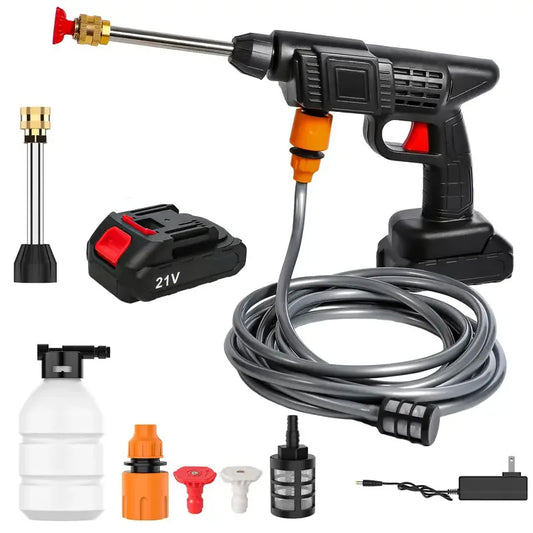 Cordless High Pressure Washer – Portable Jet Cleaner with Lithium Battery & Adjustable Nozzle
