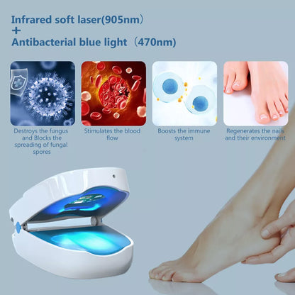 Nail Fungus Laser Treatment Device | Dual Wavelength Therapy 905nm & 470nm