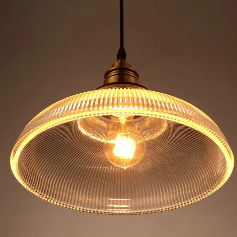 LumiAura Scandinavian Glass Pendant Light – Vintage Elegance for Modern Interiors
