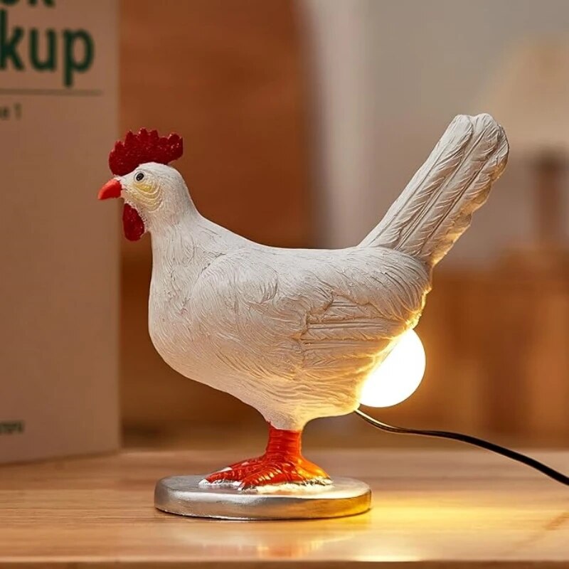Chicken Night Lamp – Whimsical LED Table Light for Home, Kids & Easter Decor