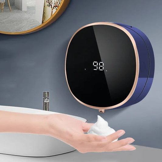 Cleon 5-in-1 Smart Automatic Soap Dispenser with LED Display – Touchless, Rechargeable & Wall-Mountable