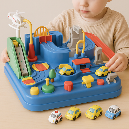 Adventure Toy Car Set for Kids – 4-Piece Educational Playset