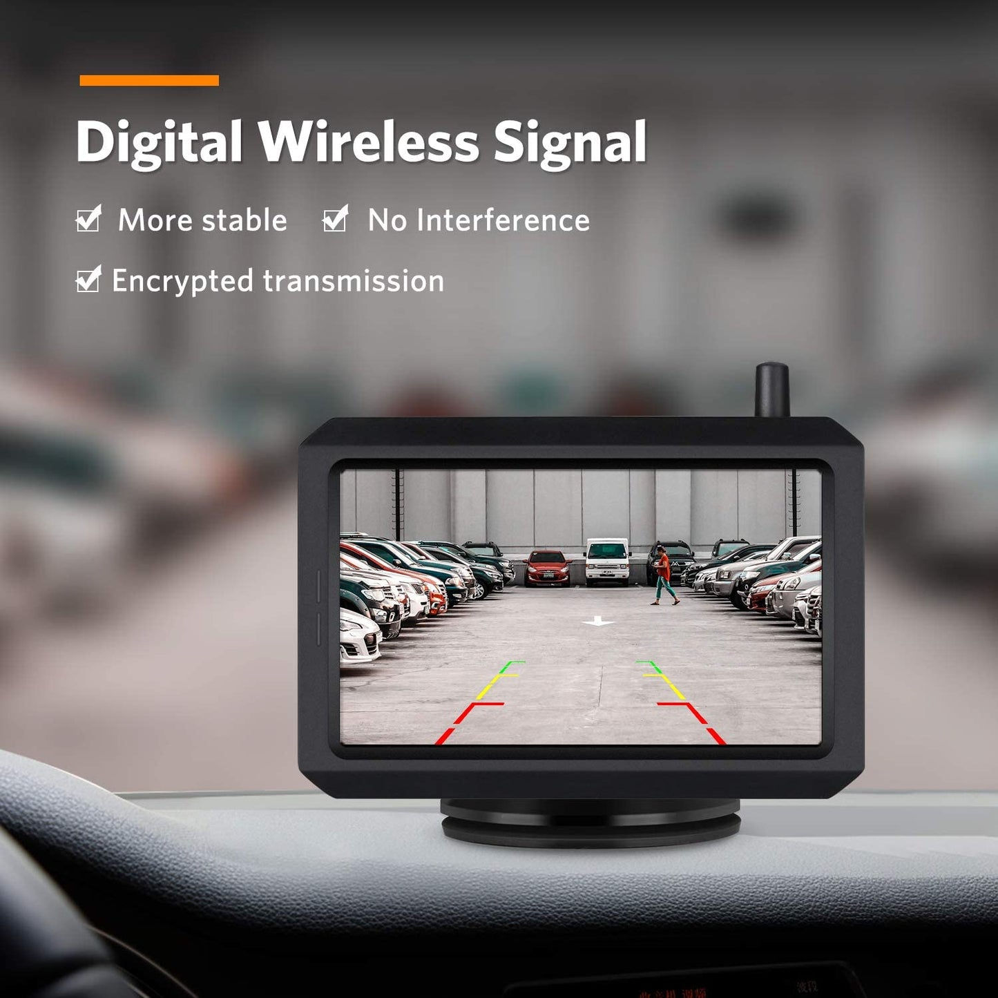 Wireless Rear View Camera with 5" or 7" Monitor – 20m Night Vision & Waterproof Reversing System for Car, Van & Camper