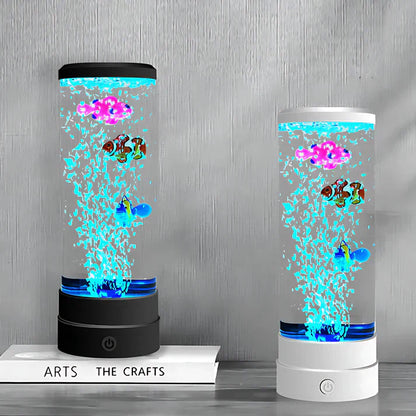 Bubble Fish Lamp – Calming LED Mood Light with Soothing Water & Bubbles