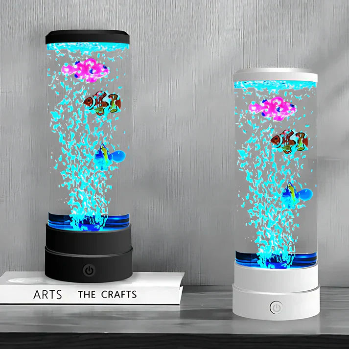 Bubble Fish Lamp – Calming LED Mood Light with Soothing Water & Bubbles