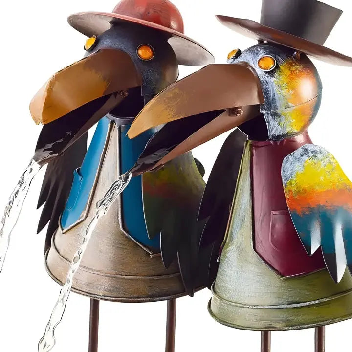 ChirpStream | Toucan Bird Water Fountain – Playful Outdoor Garden Decoration with Flowing Water