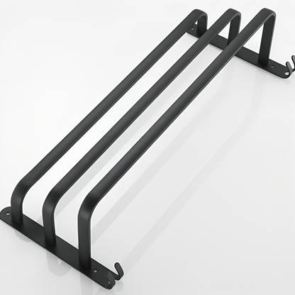 FlexRack Wall-Mounted Bathroom Storage Shelf with Towel Holder – Space-Saving Aluminium Rack