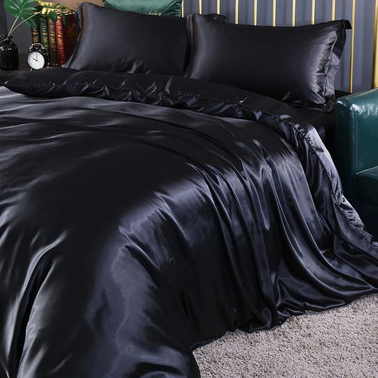 Elegant Satin Silk Bedding Set - Luxurious Comfort for Every Night
