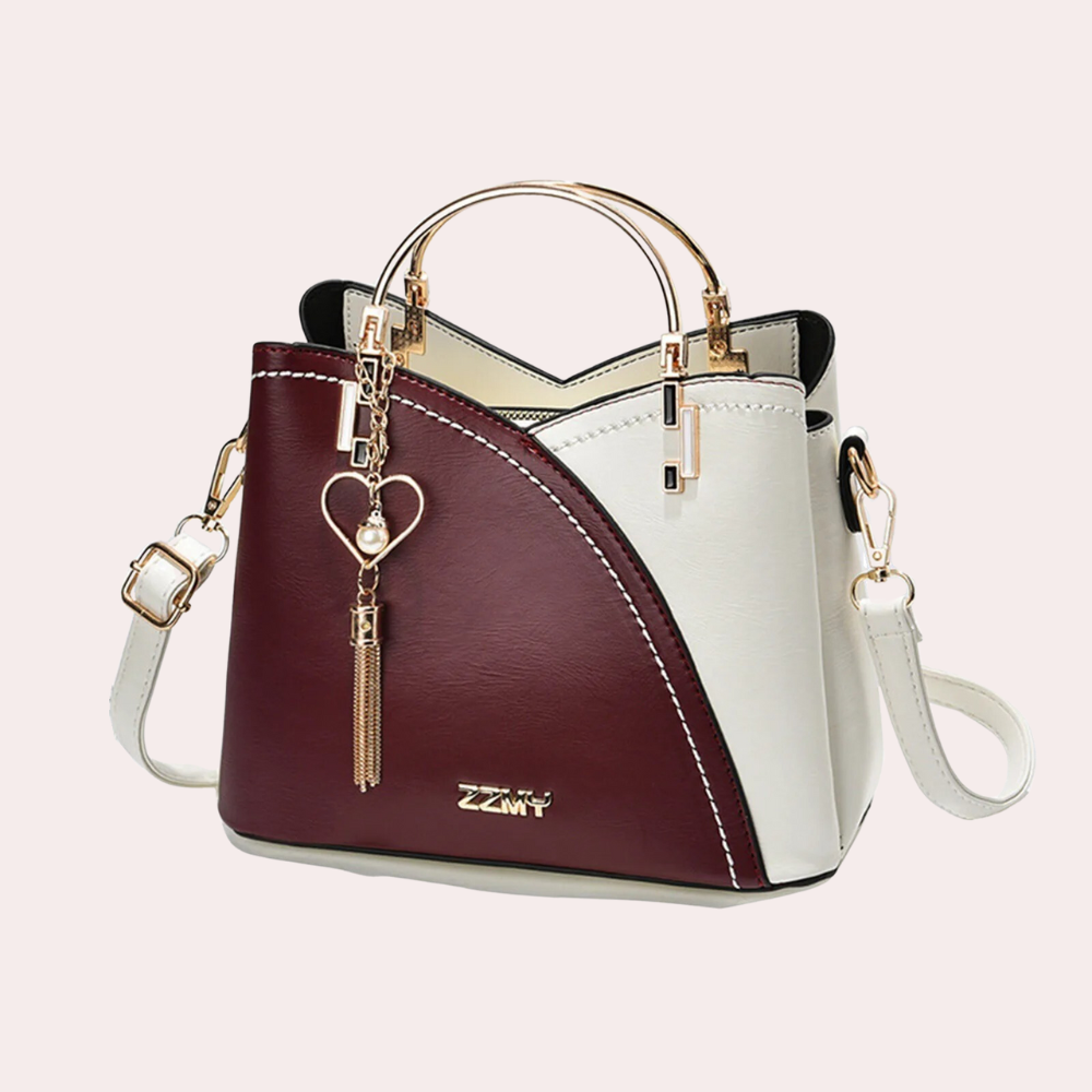 Vero – Elegant Leather Handbag with Multiple Compartments | Stylish Shoulder & Crossbody Bag