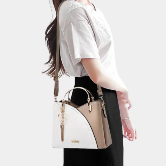 Vero – Elegant Leather Handbag with Multiple Compartments | Stylish Shoulder & Crossbody Bag