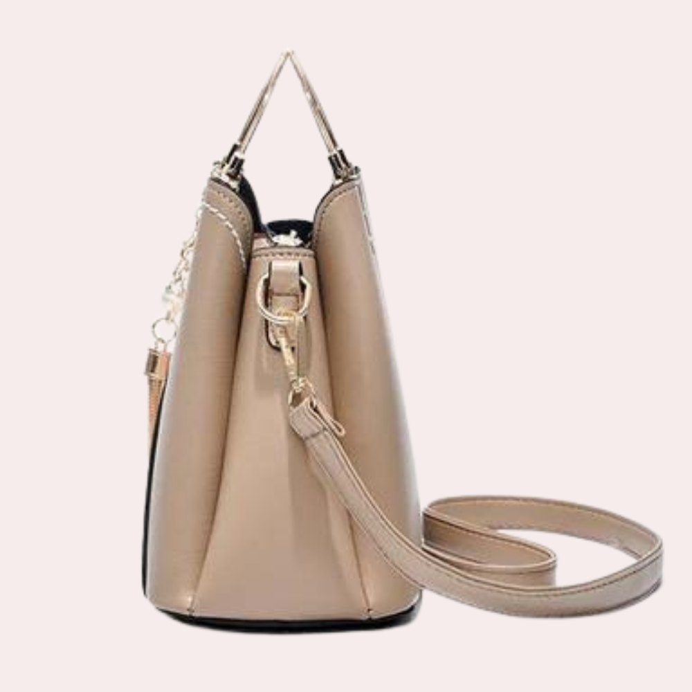 Vero – Elegant Leather Handbag with Multiple Compartments | Stylish Shoulder & Crossbody Bag