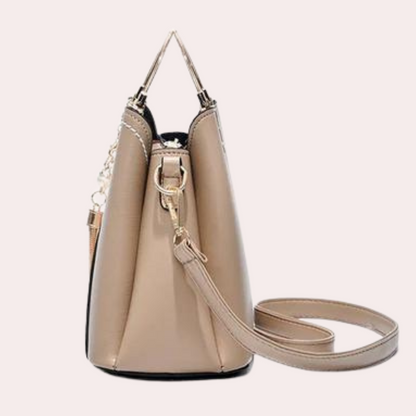 Vero – Elegant Leather Handbag with Multiple Compartments | Stylish Shoulder & Crossbody Bag