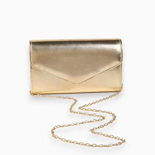 Stylish Compact Clutch with Chain Strap