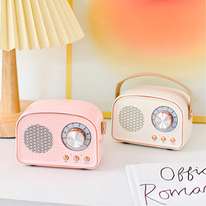 Classic Retro Bluetooth Speaker – Stylish Wireless Sound System with Vintage Radio Design