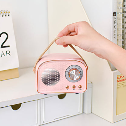 Classic Retro Bluetooth Speaker – Stylish Wireless Sound System with Vintage Radio Design