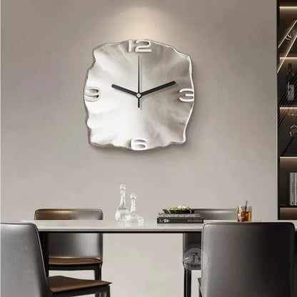 Modern 3D Wall Clock – Large 30cm Designer Sandstone Clock with Silent Quartz Movement
