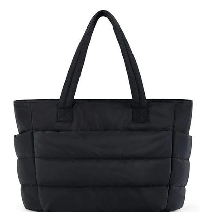 Cloud Puffer Tote Bag – Lightweight Quilted Shoulder Bag for Women