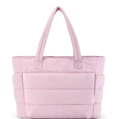 Cloud Puffer Tote Bag – Lightweight Quilted Shoulder Bag for Women