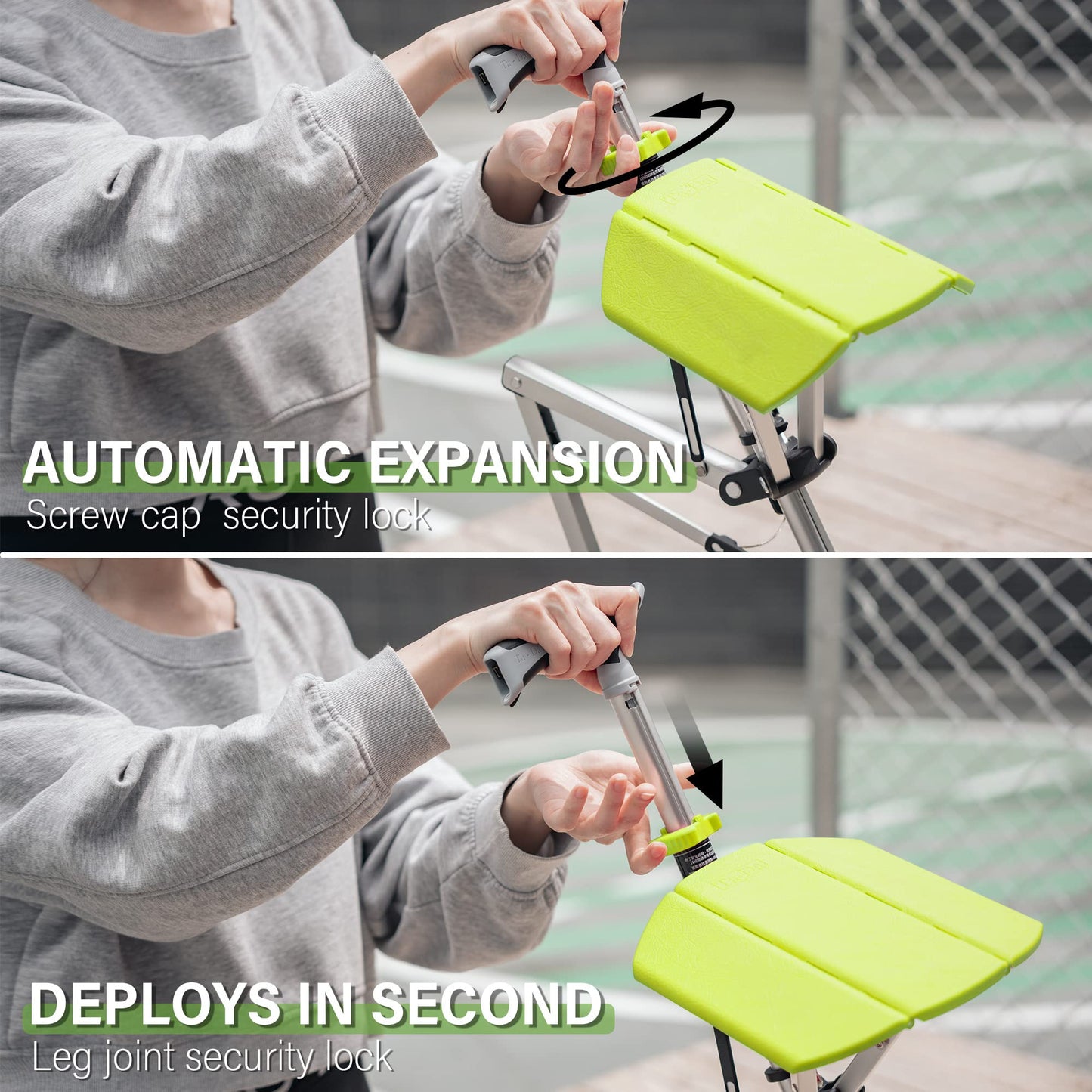 CrutchSeat Folding Stool for Crutch Users – Ergonomic, Lightweight & Portable Seating Support