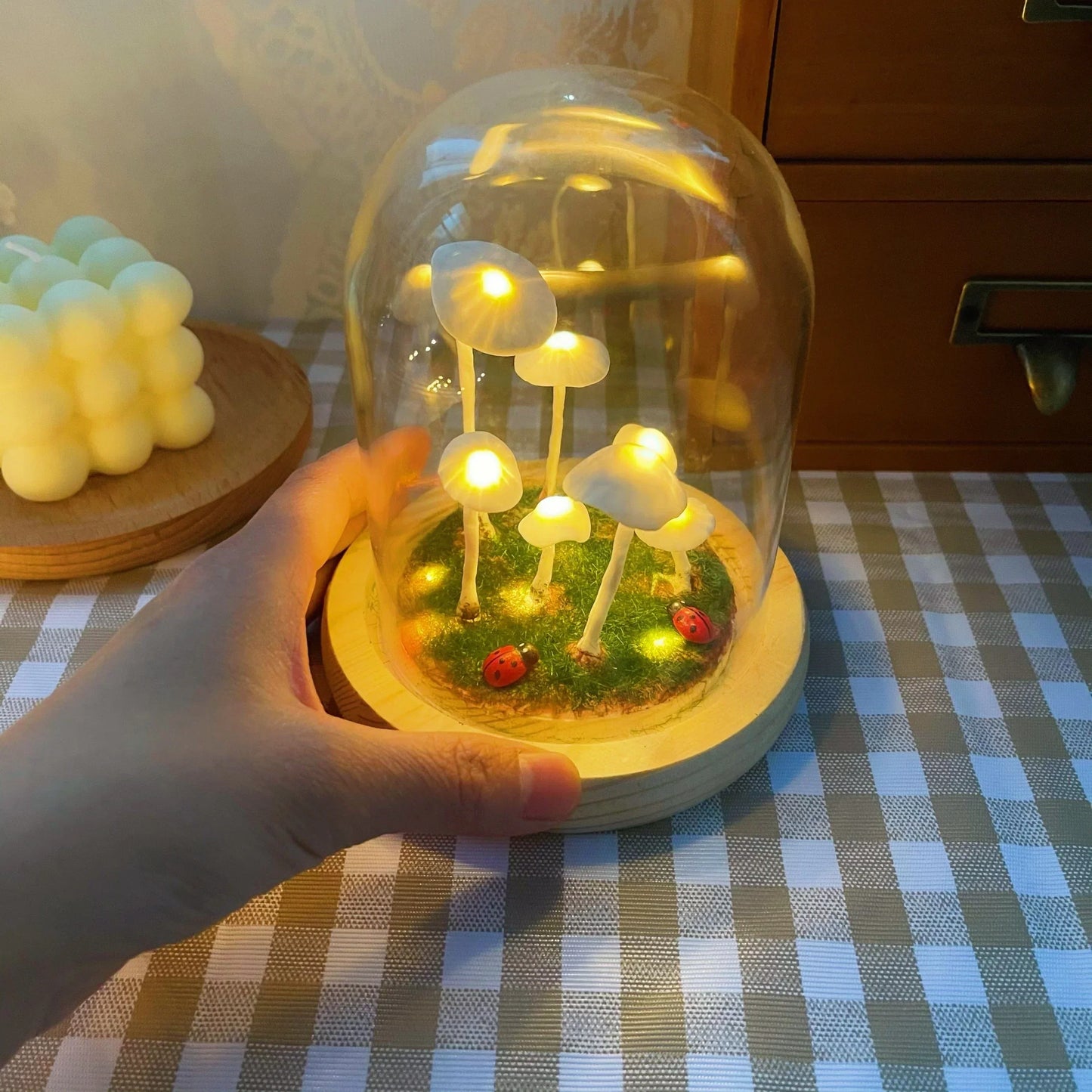 Enchanted Mushroom DIY Glass Lamp Kit – Create Your Own Magical Night Light