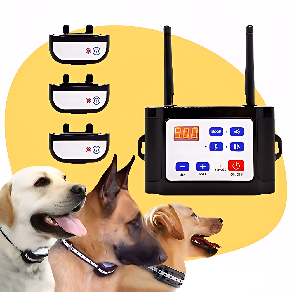 SafeZone Wireless Dog Fence & Training Collar – Rechargeable, Waterproof & Pet-Friendly Correction Modes