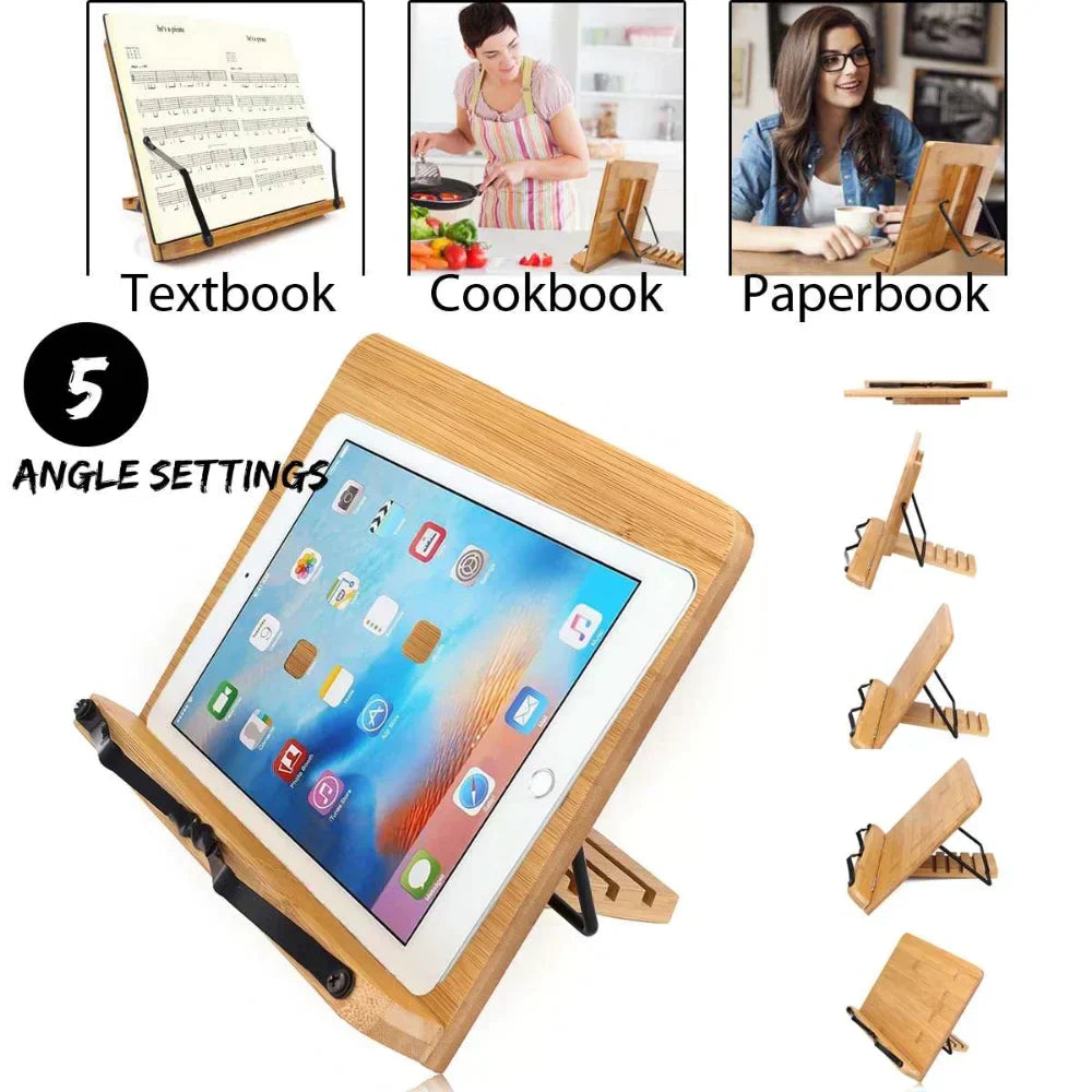 Portable Adjustable Book Stand – Ergonomic Reading & Tablet Holder for Study, Work & Travel
