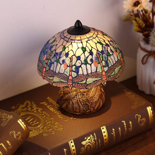 DewDrop | Vintage Dragonfly Floral Lamp – Enchanting Decorative Light for Bedroom & Living Room