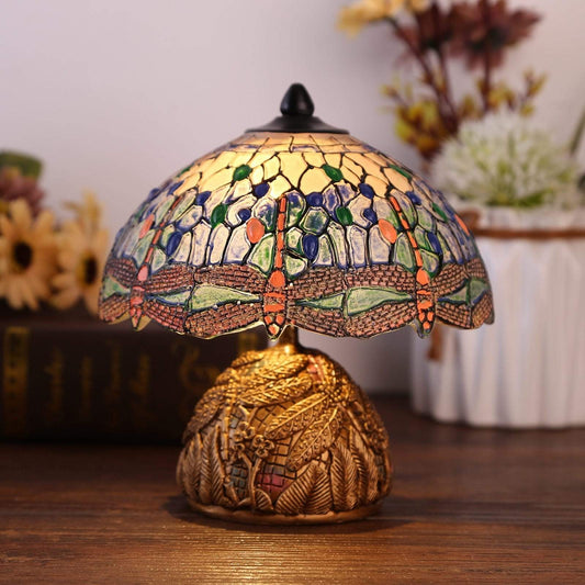 DewDrop | Vintage Dragonfly Floral Lamp – Enchanting Decorative Light for Bedroom & Living Room