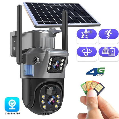 DualGuard Solar 4K – Wireless Security Camera with Solar Panel & 360° App Control